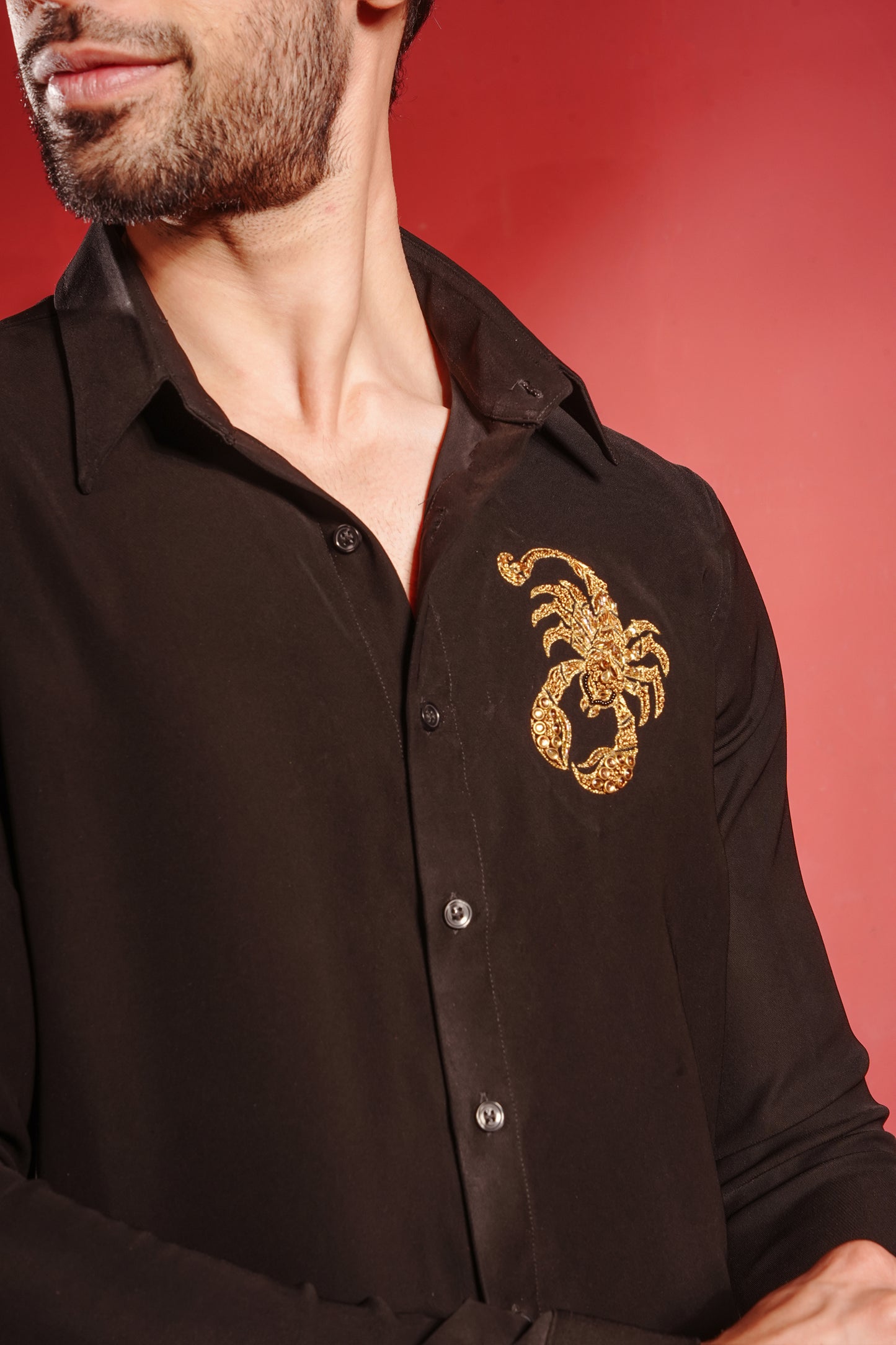 Scorpion Embezzled Black Shirt