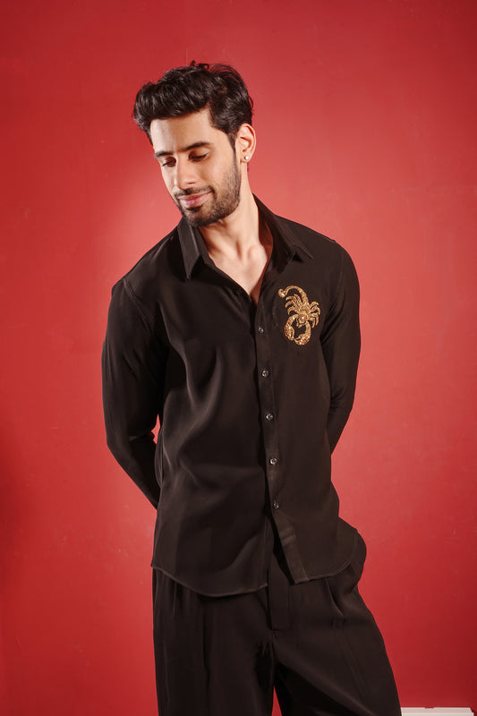 Scorpion Embezzled Black Shirt