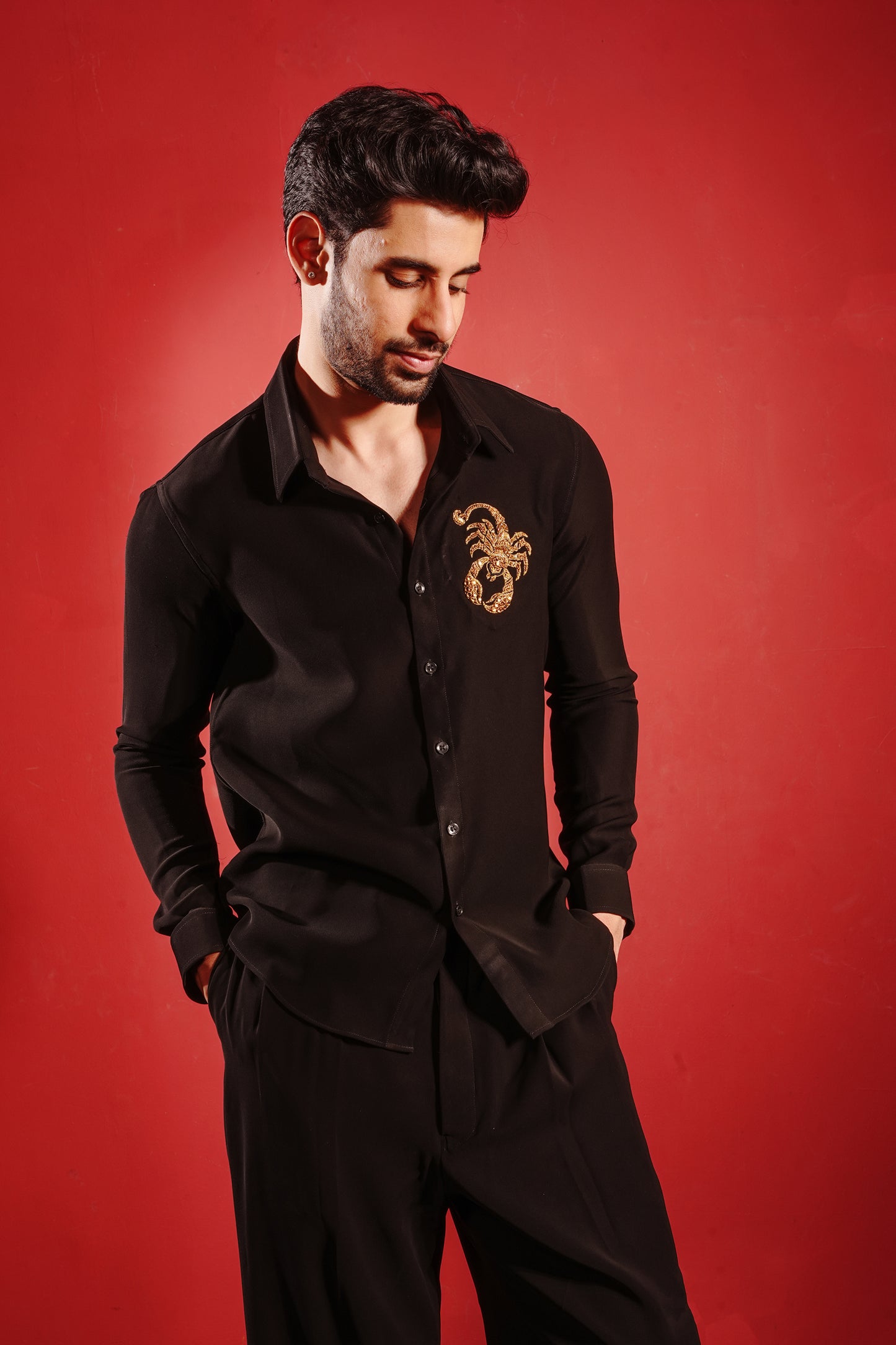 Scorpion Embezzled Black Shirt