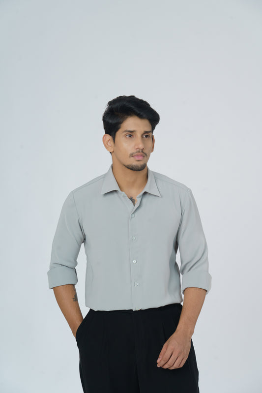 Light Green solid shirt