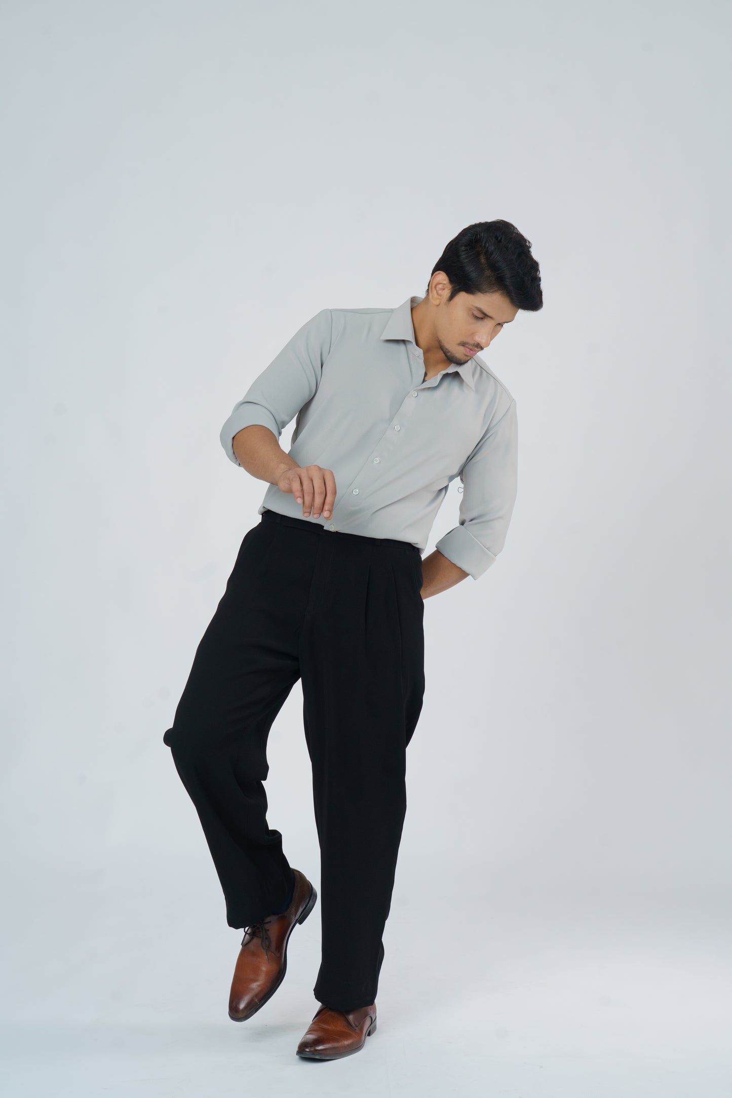 Light Green solid shirt