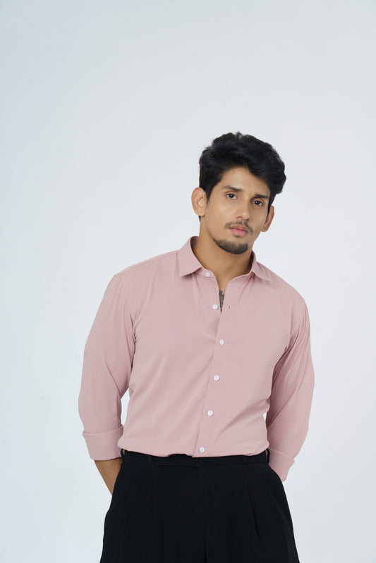 Light Pink plain soft shirt