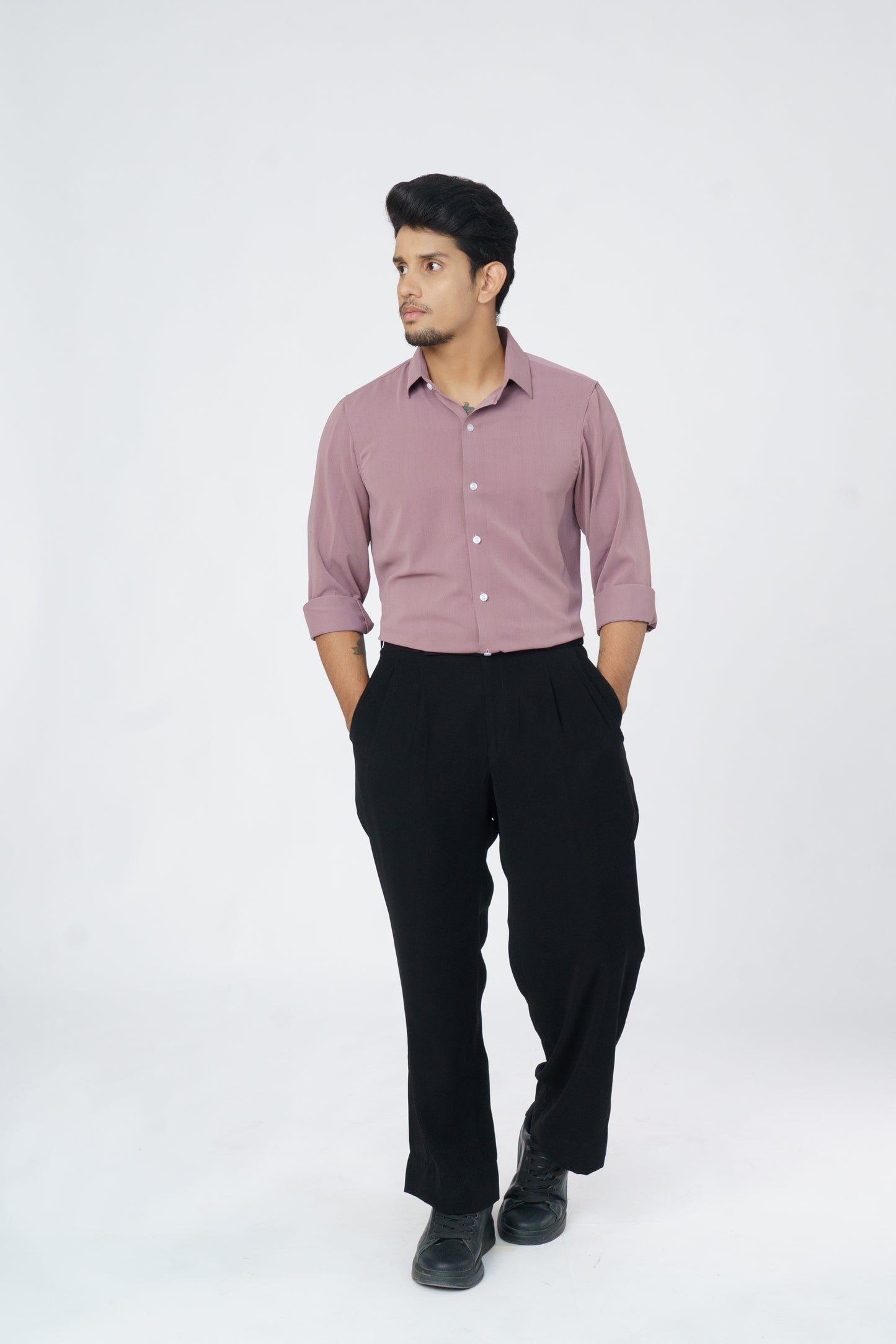 Pink plain soft shirt