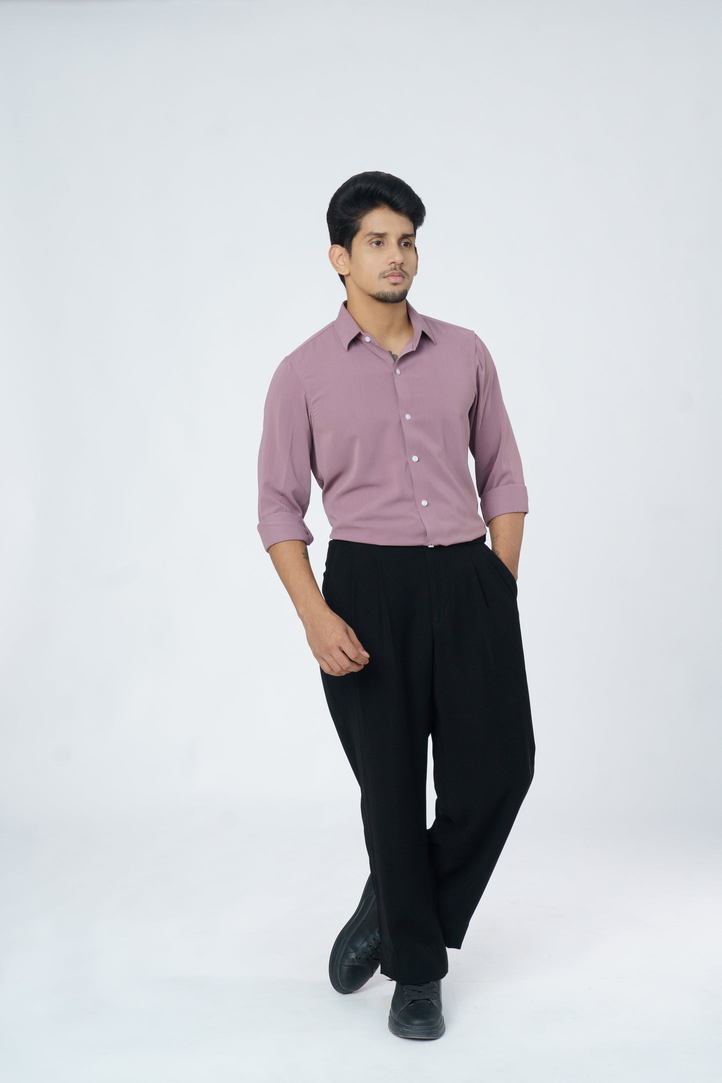 Pink plain soft shirt