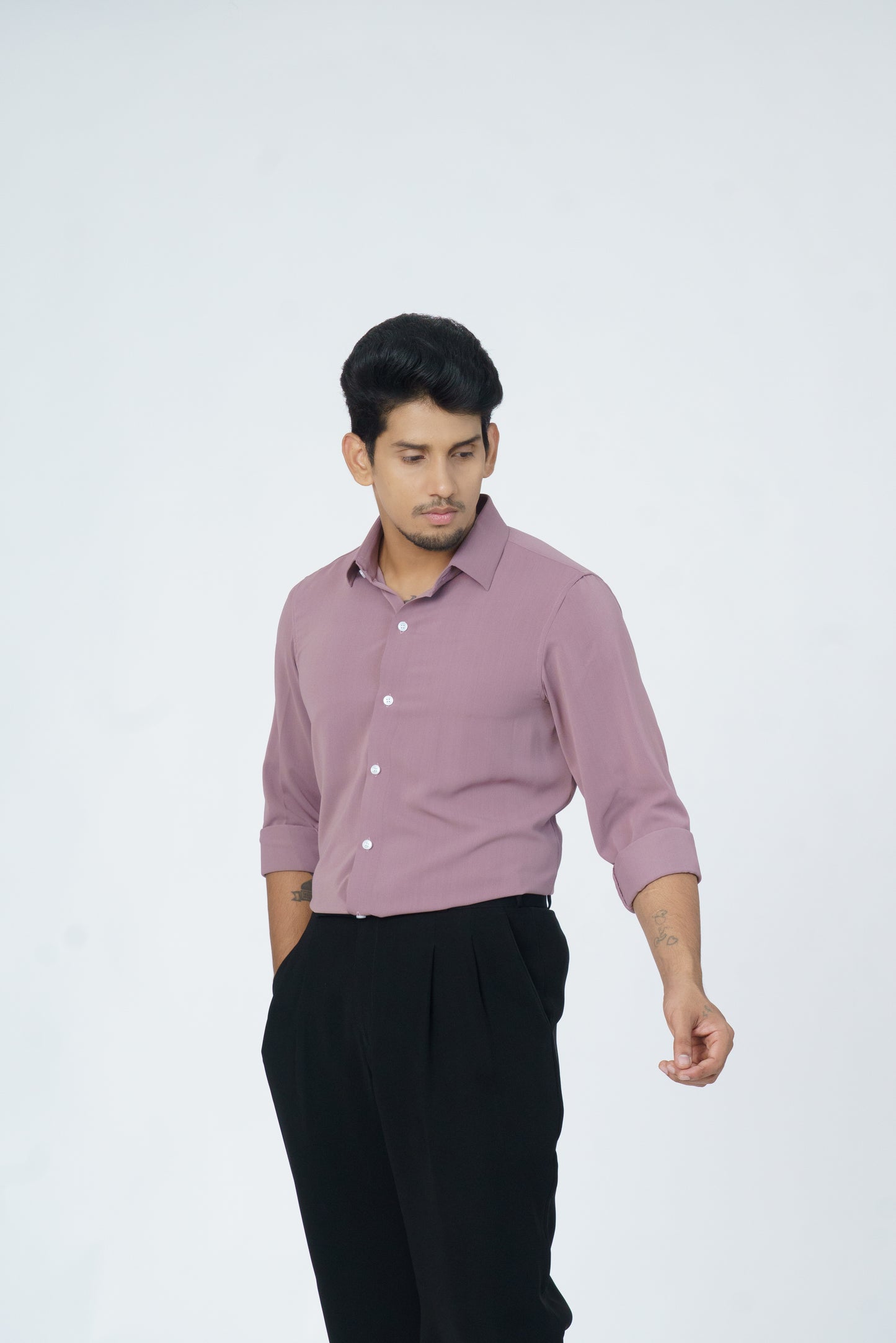 Pink plain soft shirt