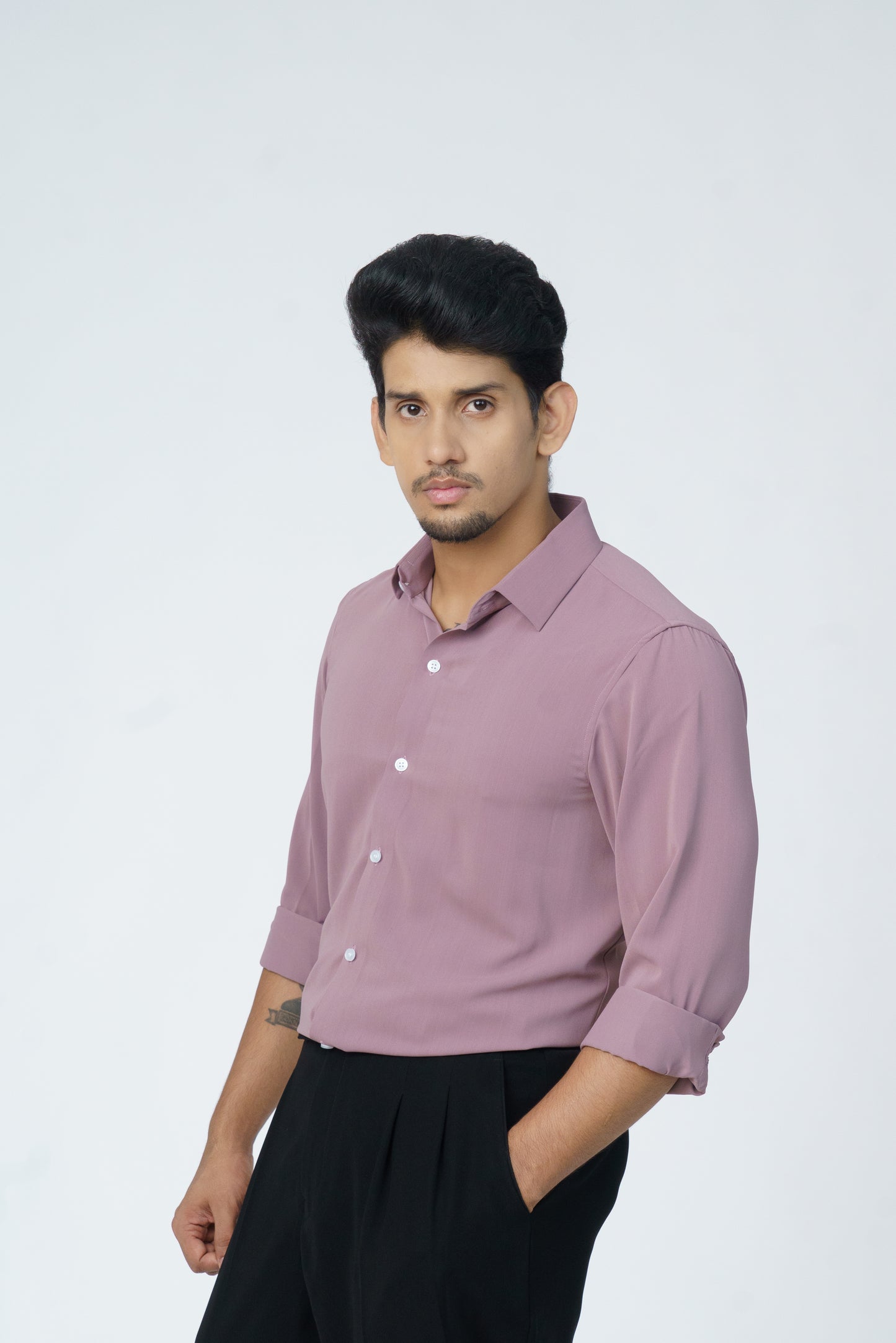 Pink plain soft shirt