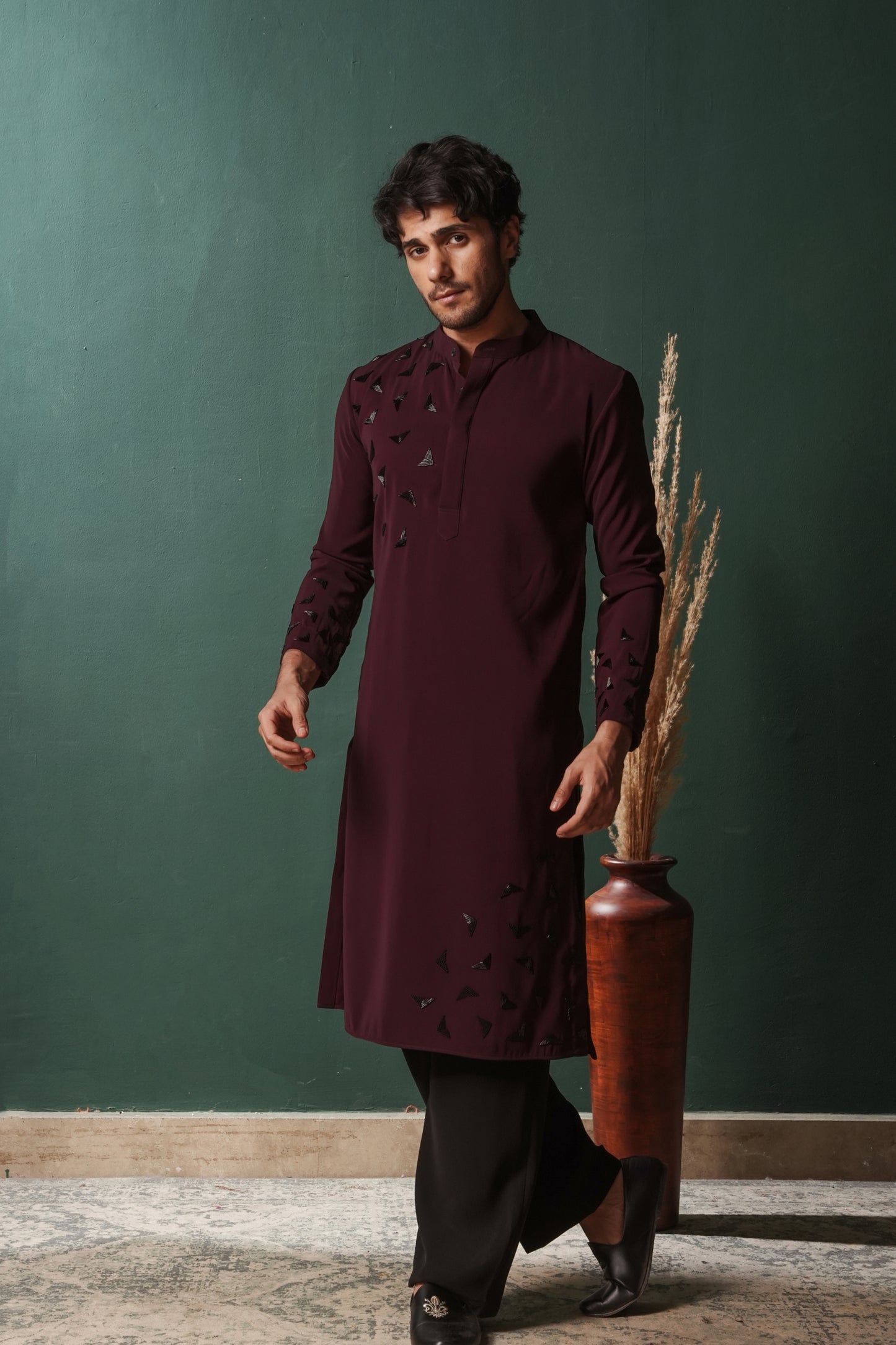 Showstopper Burgundy Kurta