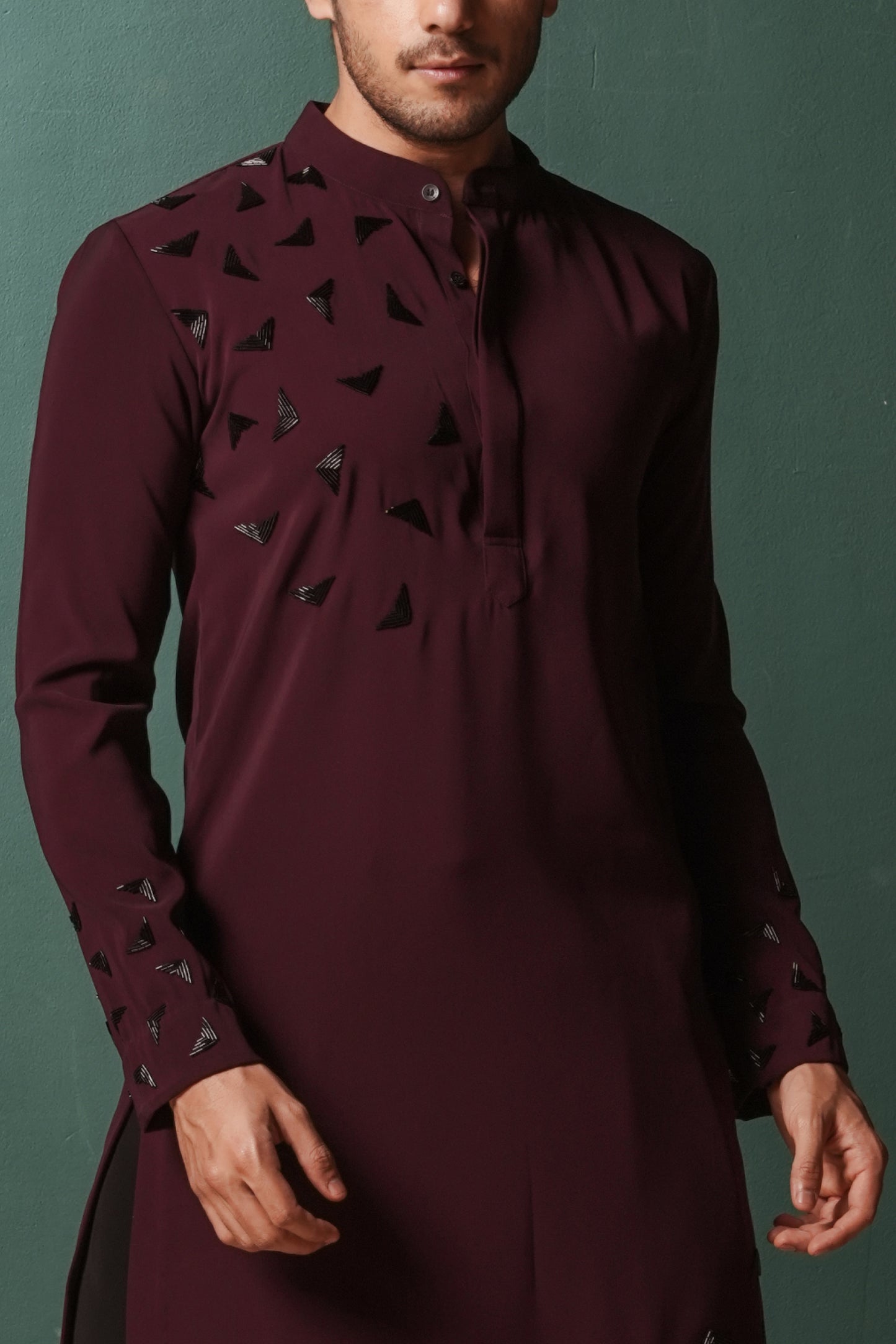 Showstopper Burgundy Kurta