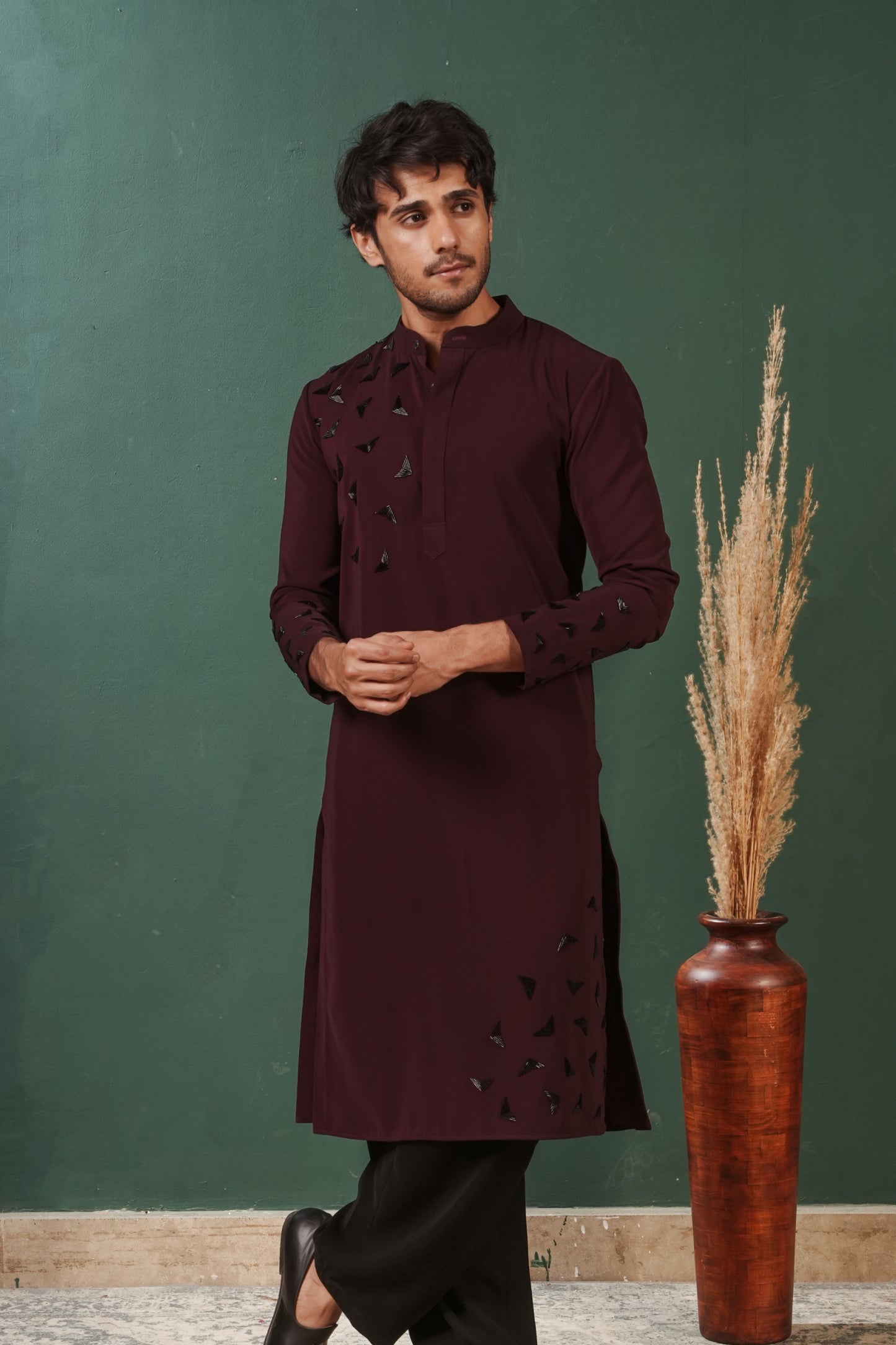 Showstopper Burgundy Kurta
