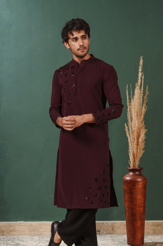 Showstopper Burgundy Kurta